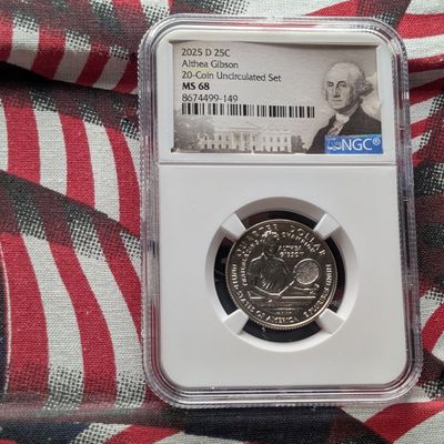 2025-D Althea Gibson Quarter - NGC MS68