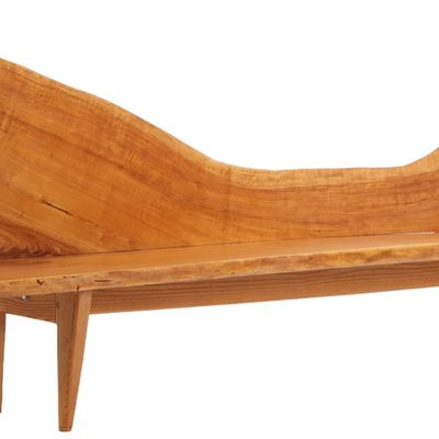 MODERN CRAFT FREE FORM BENCH WITH BACK.