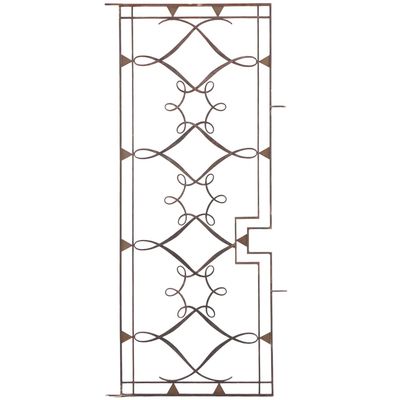 FRENCH ART DECO WROUGHT IRON DOOR BY RAYMOND SUBES C. 1930.