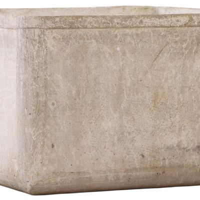 LARGE FRENCH MODERNIST CAST STONE PLANTERS DESIGNED BY WILLY GUHL C 1970