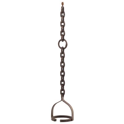 FRENCH IRON FLOOR LAMP WITH HORSESHOE BASE C 1960 IN THE MANNER OF JEAN PIERRE RYCKAERT.