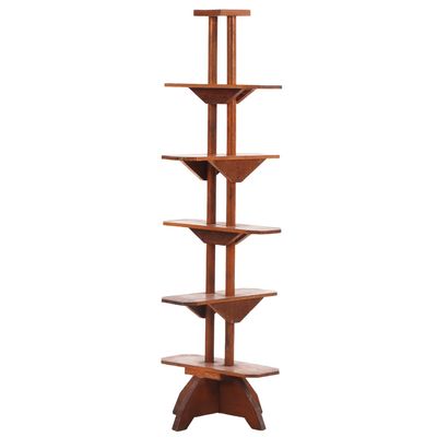 FRENCH OAK PLANT STAND OR STORE FIXTURE WITH GRADUATED SHELVES C 1940.