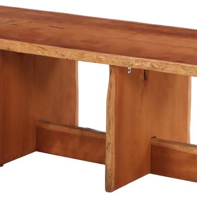 LIVE EDGE COFFEE TABLE IN THE MANNER OF GEORGE NAKASHIMA.