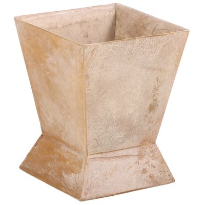 PARCHMENT COVERED WASTEBASKET IN THE MANNER OF JEAN-MICHEL FRANK.