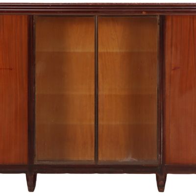 FRENCH ART DECO CABINET BY PIERRE PAUL MONTENGAC C 1920. MAHOGANY WITH NICKLED BRONZE MOUNTS