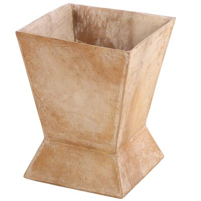 PARCHMENT COVERED WASTEBASKET IN THE MANNER OF JEAN-MICHEL FRANK.