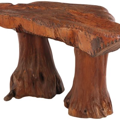 FREE EDGE BRUTALIST STYLE COFFEE TABLE C 1970.