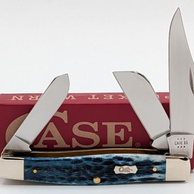 2024 Case XX Mediterranean Blue Bone Large Stockman 6375 w/ Box