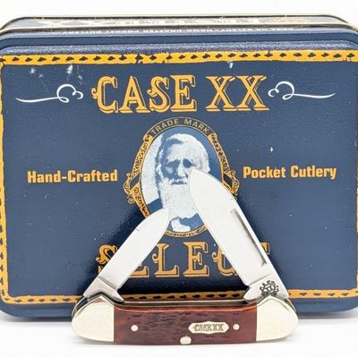 1998-99 Case XX Select Chestnut Bone Baby Butterbean 62132 w/ Tin