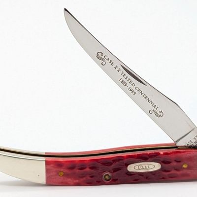Ltd 1989 Case XX Centennial Red Bone Medium Texas Toothpick R610094