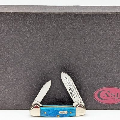 Ltd 2004 Case XX Makers Caribbean Blue Bone Baby Butterbean 62132 w/ Case