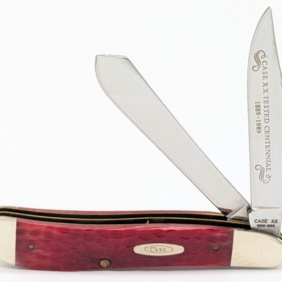 1989 Case XX Centennial Red Bone Dogleg Jack Knife R6240