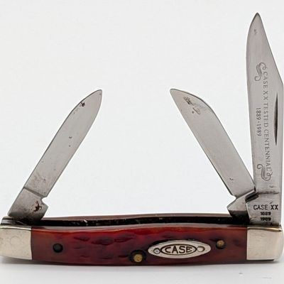 1989 Case XX Centennial Red Bone Small Stockman R6333