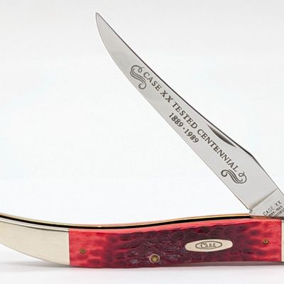 Ltd 1989 Case XX Centennial Red Bone Large Texas Toothpick R610098