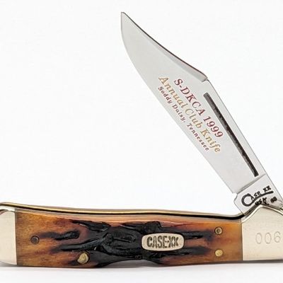 Ltd 1999 Case XX S-DKCA Worm Groove Jig Bone Long Pull Copperlock 61749