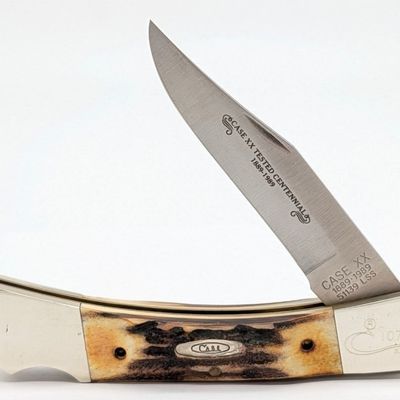 Ltd 1989 Case XX Centennial Stag Lockback Knife 51139