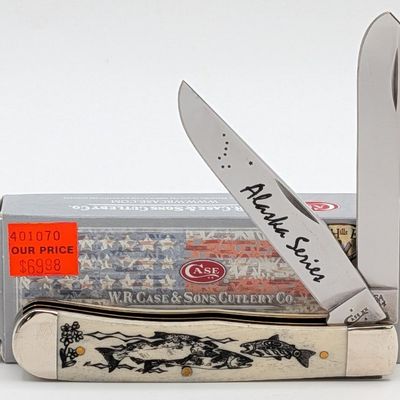 2018 Case XX Alaska Series Salmon Natural Bone Trapper 6254 w/ Box