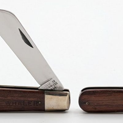 1976 Case XX Smooth Wood Whaler 1199 & Electricians Knife 11031
