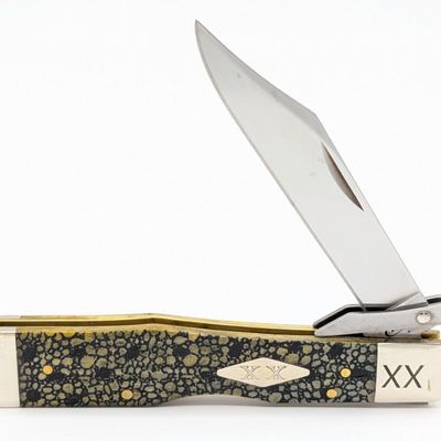 2019 Case XX Olive Green Bone Lizard Skin Cheetah 6111 1/2
