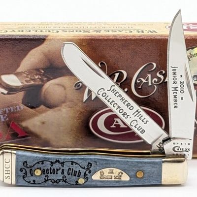 2010 Case XX SHCC Junior Member Black Bone Tiny Trapper 62154 w/ Box