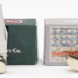 2007 & 20 Case XX Natural Bone Pocket Hunters 62165 w/ Boxes