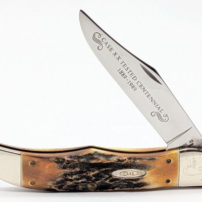 Ltd 1989 Case XX Centennial Stag Folding Hunter 5165