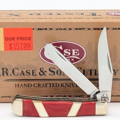 2005 Case XX Exotic Spiney Oyster Tiny Trapper EX2154 w/ Case