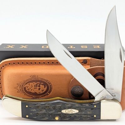 2025 Case XX Buffalo Horn Large Folding Hunter BH265 w/ Sheath & Box