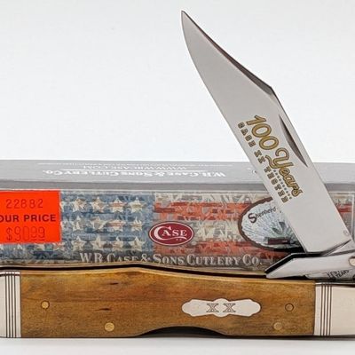 2020 Case XX 100 Years Antique Bone Cheetah 6111 1/2 w/ Box