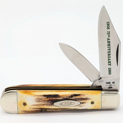 1980 Case XX 75th Anniversary Stag Half Whittler 5208