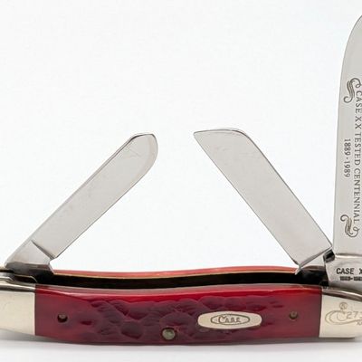 Ltd 1989 Case XX Centennial Red Bone Medium Stockman R6318