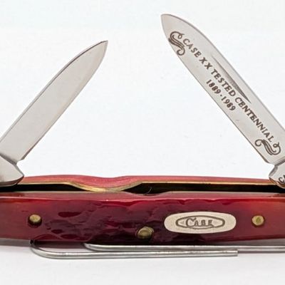 1989 Case XX Centennial Red Bone Small Pen Knife R6201