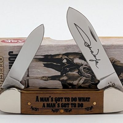 2025 Case XX John Wayne Antique Bone Canoe Knife 62131 w/ Box