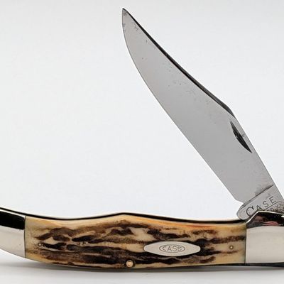 1920-40 Case Tested XX Stag Folding Hunter 5165