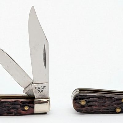 1940-64 Case XX Jigged Bone Tadpole Knives 6229 1/2