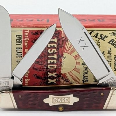 1990 Case XX Classic Antique Red Bone Whittler 630109 w/ Box