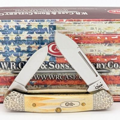 2013 Case XX Worked Bolster Stag Baby Butterbean 52132 w/ Box