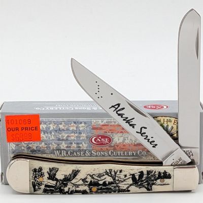 2018 Case XX Alaska Series Moose Natural Bone Trapper 6254 w/ Box