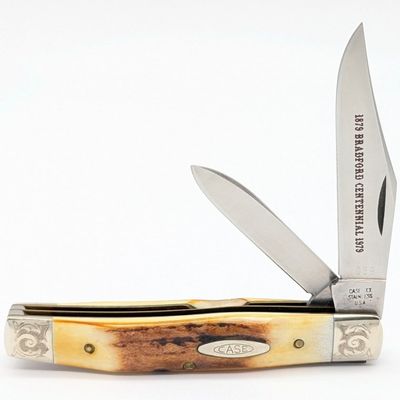 Ltd 1979 Case XX Scroll Bolster Bradford Centennial Stag Texas Jack Knife 5292