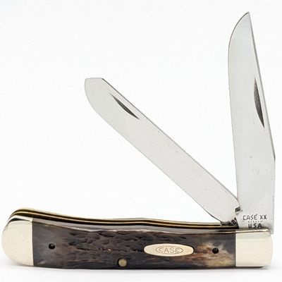 1984 Case XX Jigged Pretty Bone New Grind Trapper 6254