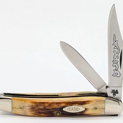 Ltd 1990 Case XX Collectors Club Stag Long Pull English Jack Knife 52019