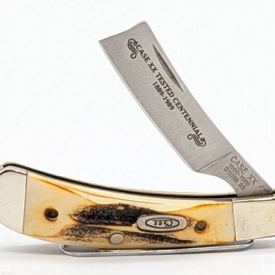 Ltd 1989 Case XX Centennial Stag One Arm Razor 511098