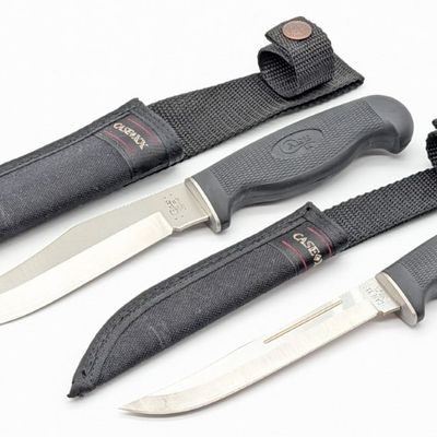 2016 & 22 Case XX LT281-6 & LT216-5 Hunting Knives w/ Sheath