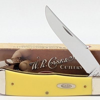 2010 Case XX Synth Yellow Back Pocket Knife TB61546 w/ Box