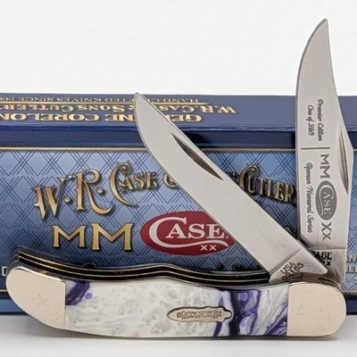 Ltd 2020 Case XX Roman Numeral Purple Passion Corelon Pocket Hunter 92165 w/ Box