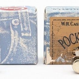 2004 & 05 Case XX Caribbean Blue Bone Tiny Trappers w/ Boxes