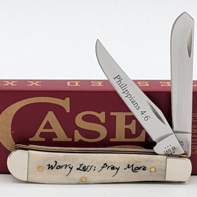 2025 Case XX Religious Natural Bone Mini Trapper 6207 w/ Box