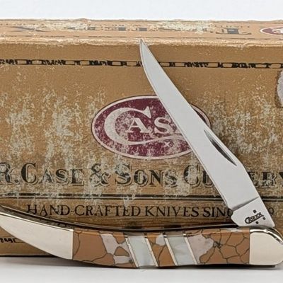2007 Case XX Exotic Snow Leopard Tiny Toothpick EX10096 w/ Case