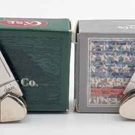 2005 & 15 Case XX Olive & Hunter Green Baby Butterbeans 62132 w/ Boxes