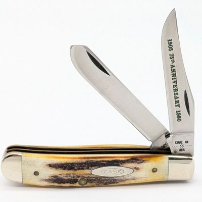 1980 Case XX 75th Anniversary Stag Mini Trapper 5207